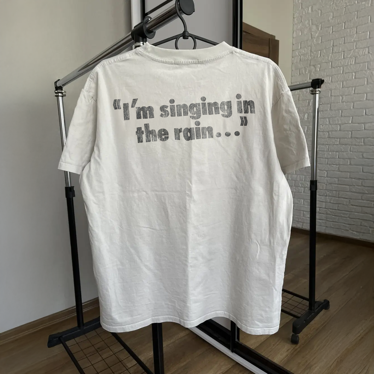 A Clockwork Orange Stanley Kubrick 'I'M Singin In The Rain' Promo Washed White T-Shirt