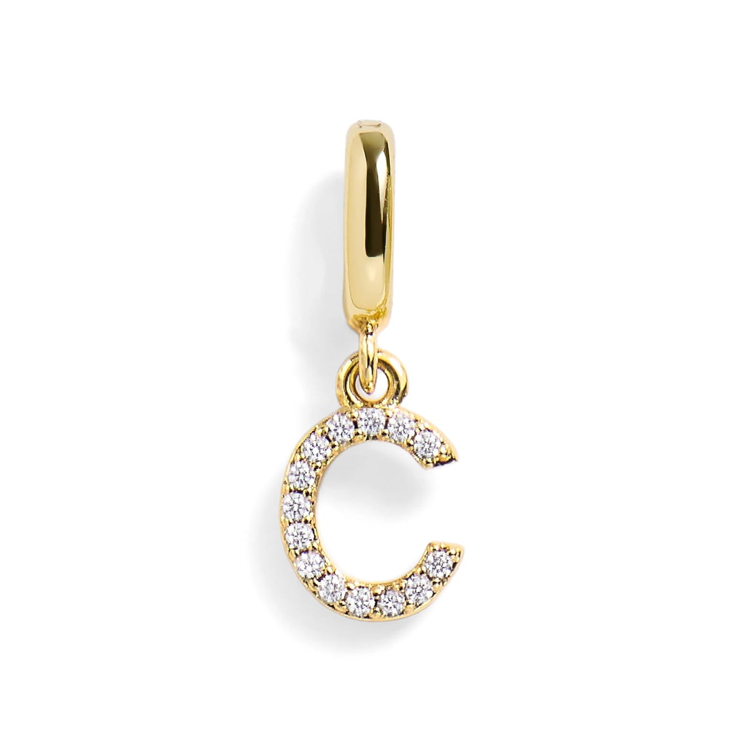 Pavé Letter Charm