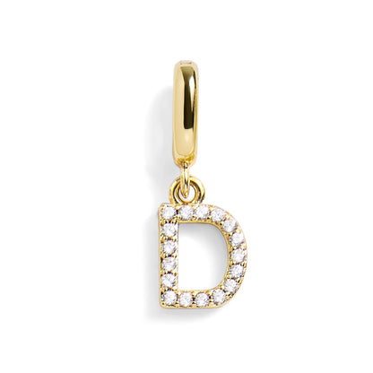 Pavé Letter Charm