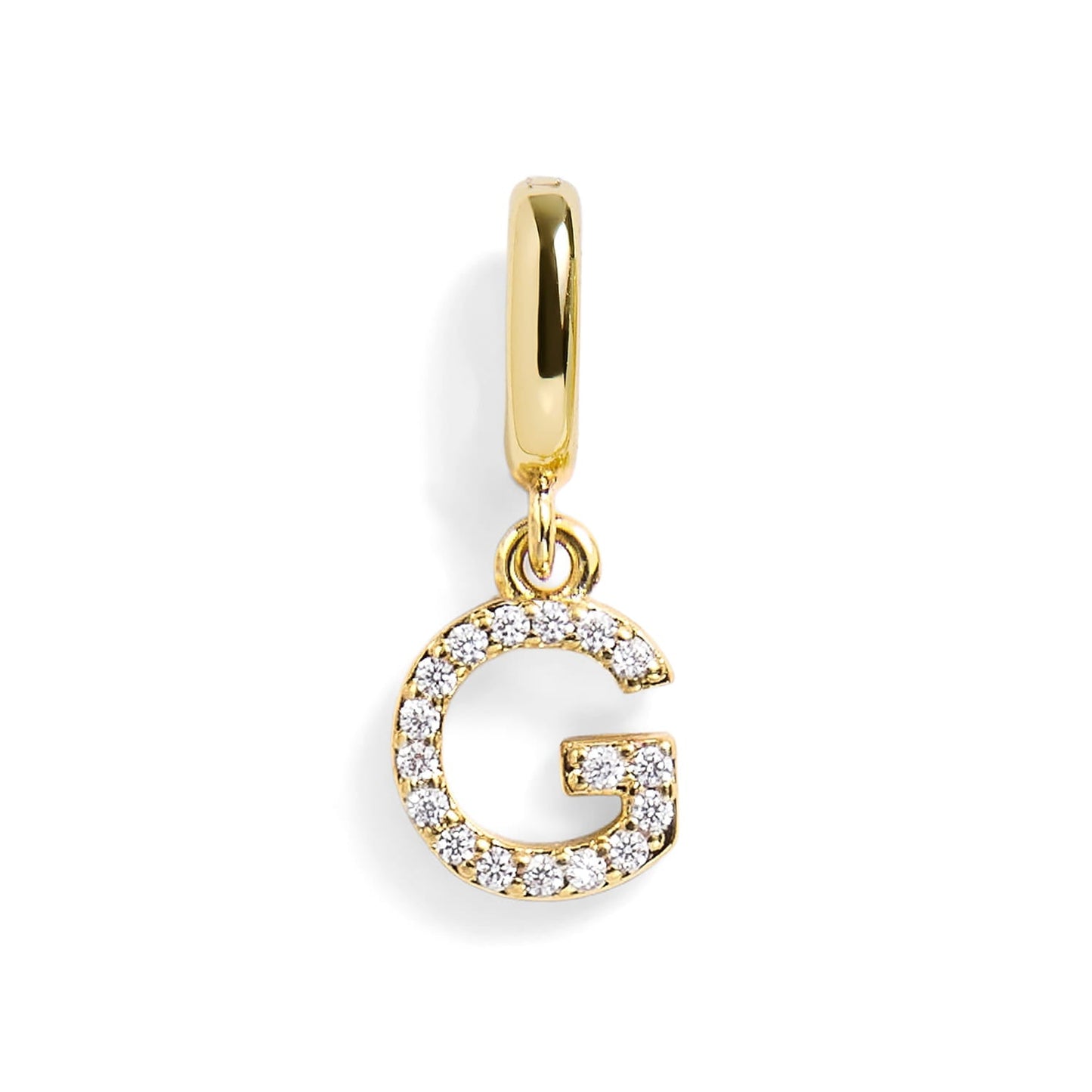 Pavé Letter Charm