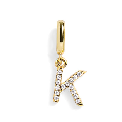 Pavé Letter Charm
