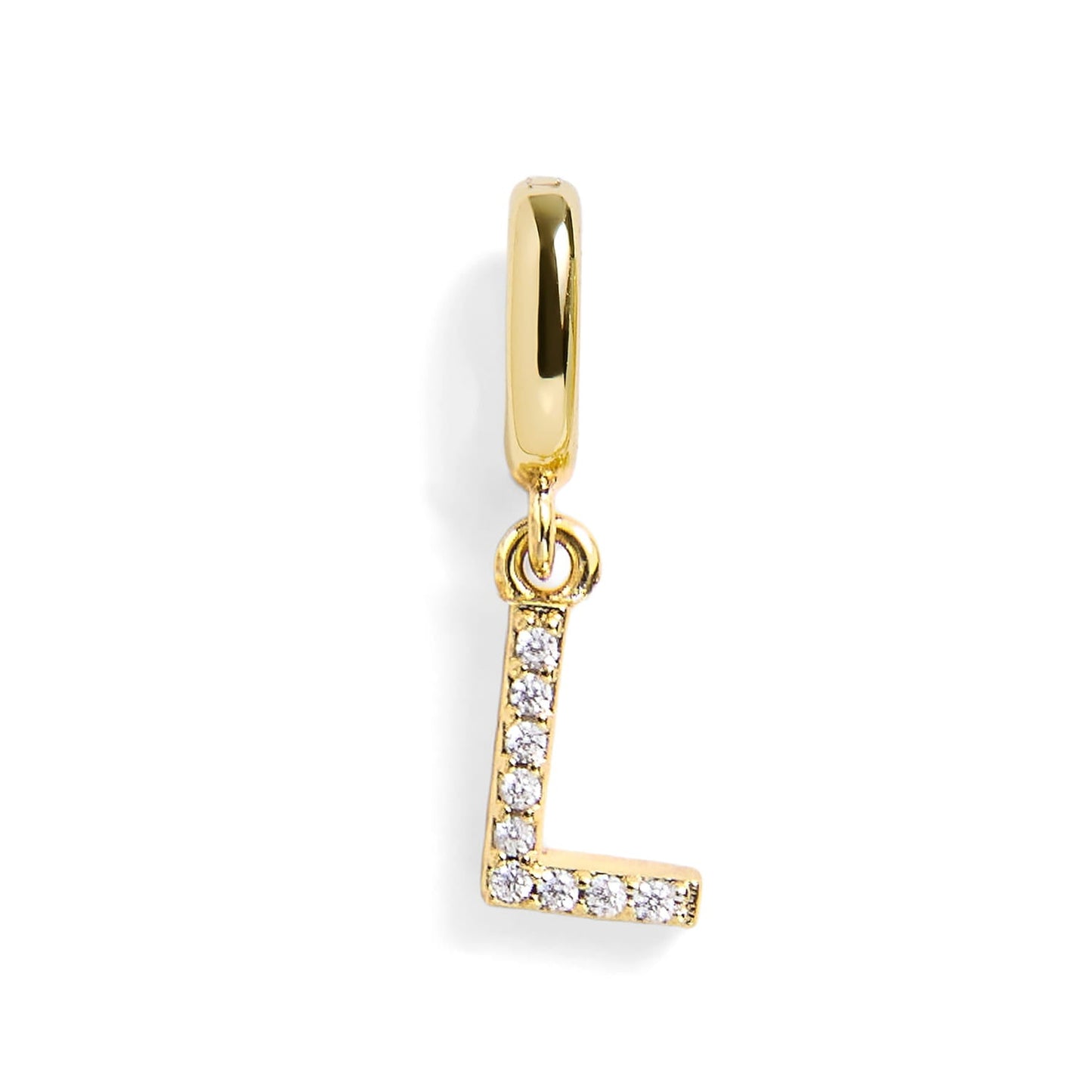 Pavé Letter Charm