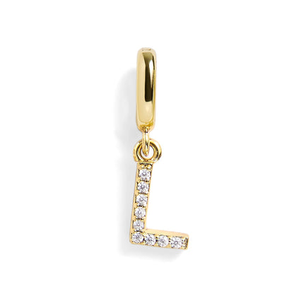 Pavé Letter Charm