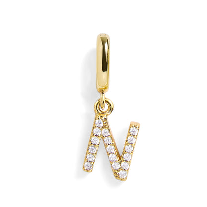 Pavé Letter Charm