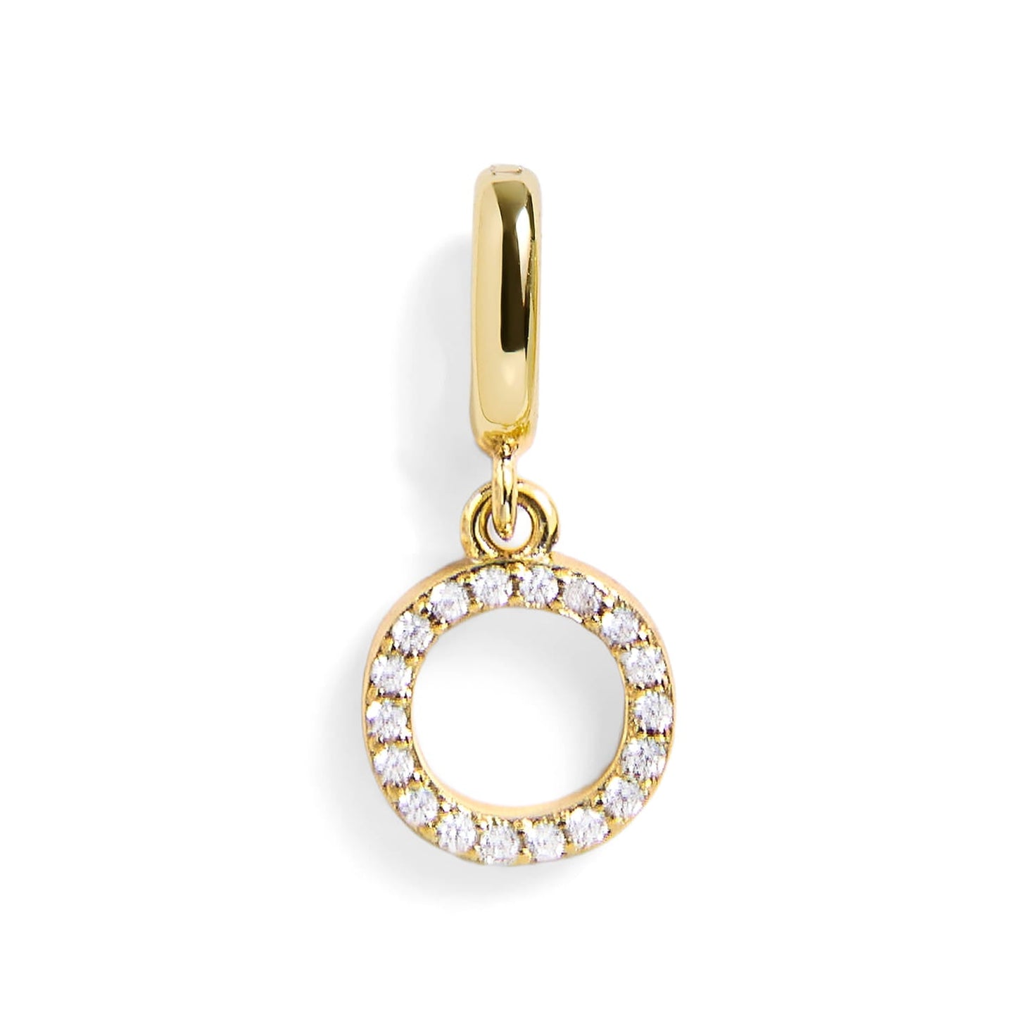 Pavé Letter Charm