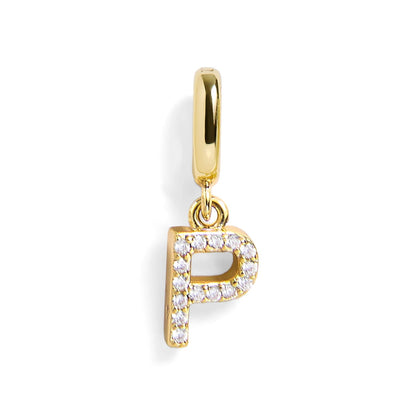 Pavé Letter Charm