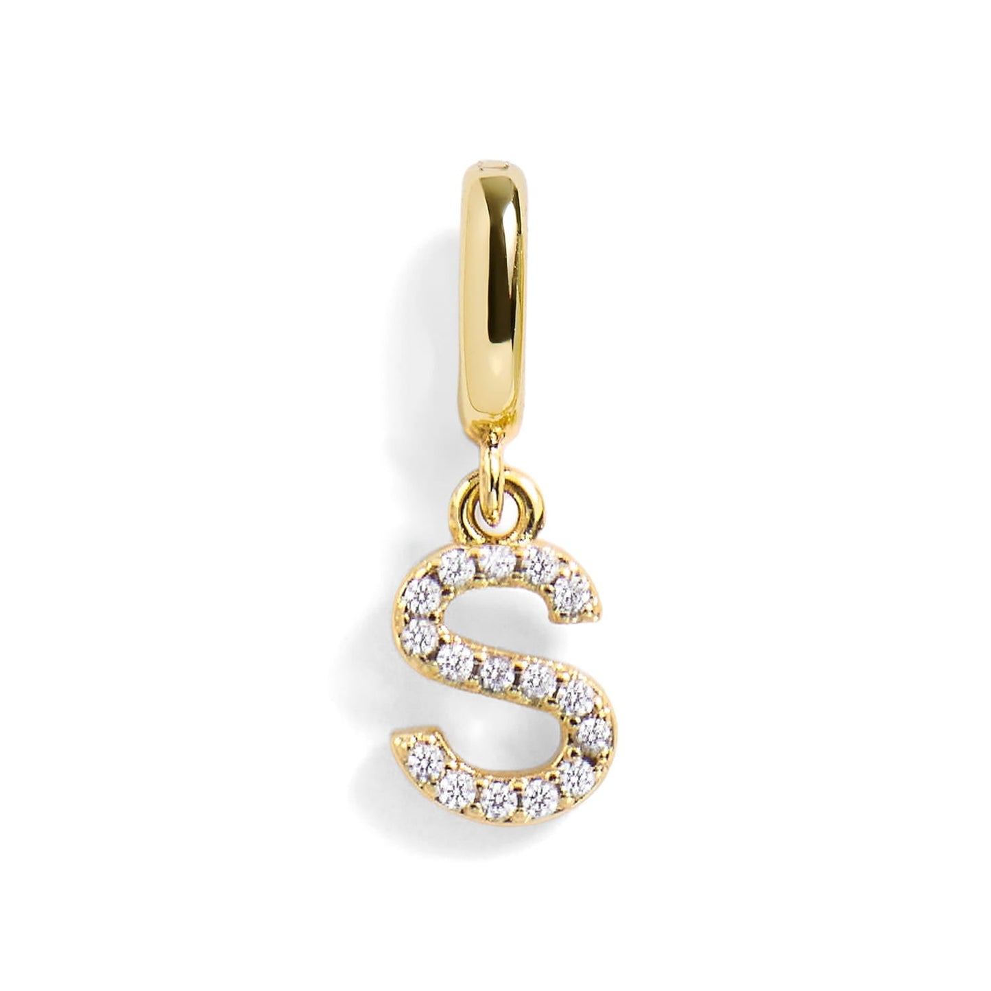Pavé Letter Charm
