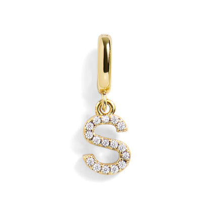 Pavé Letter Charm