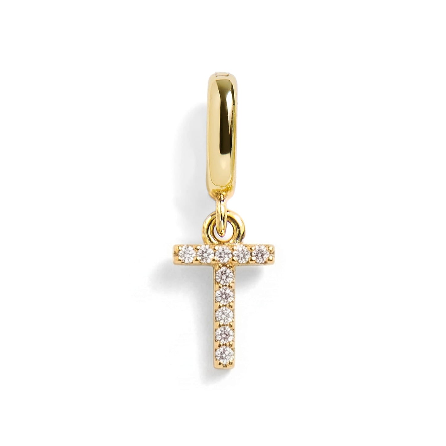 Pavé Letter Charm