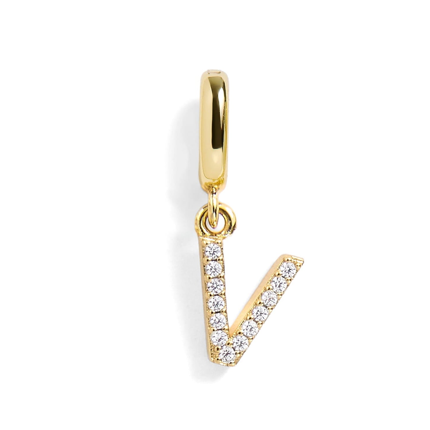 Pavé Letter Charm