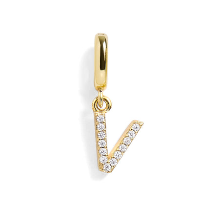 Pavé Letter Charm