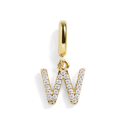 Pavé Letter Charm