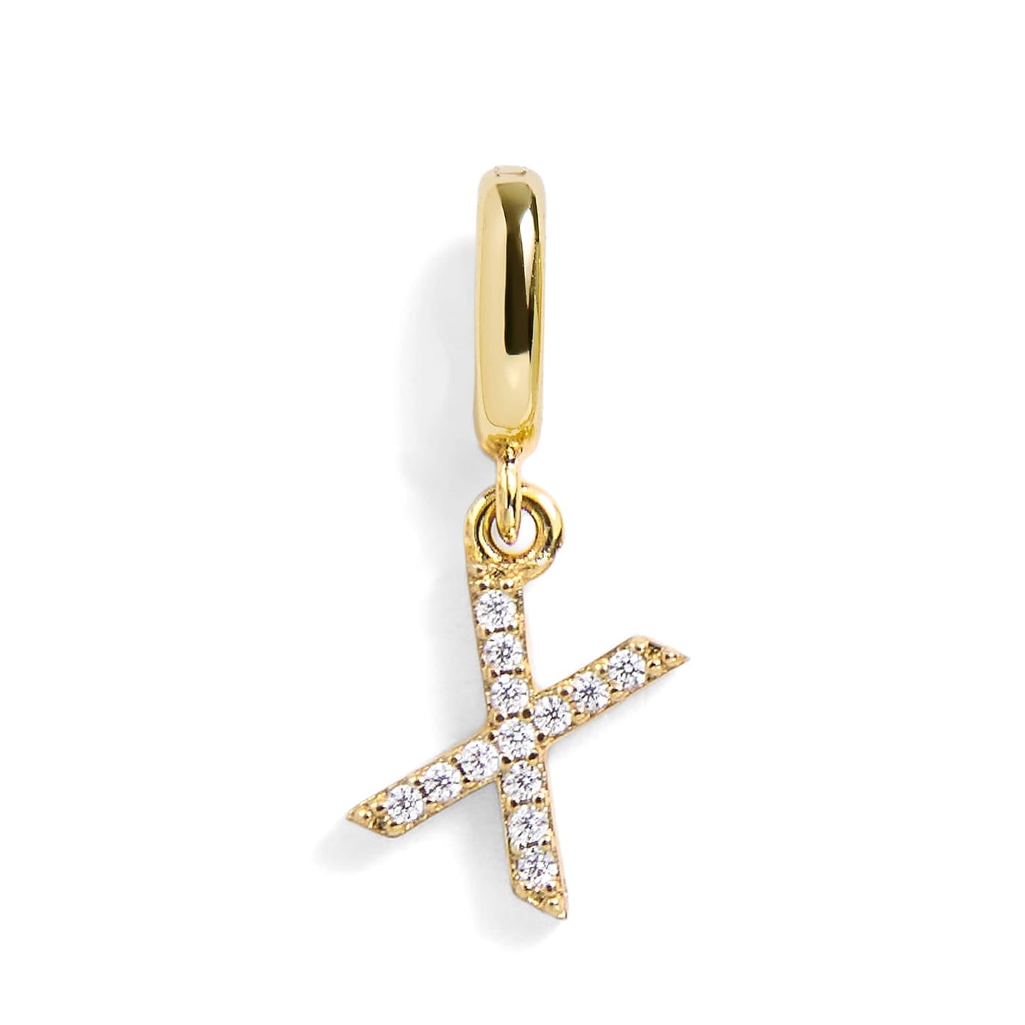Pavé Letter Charm