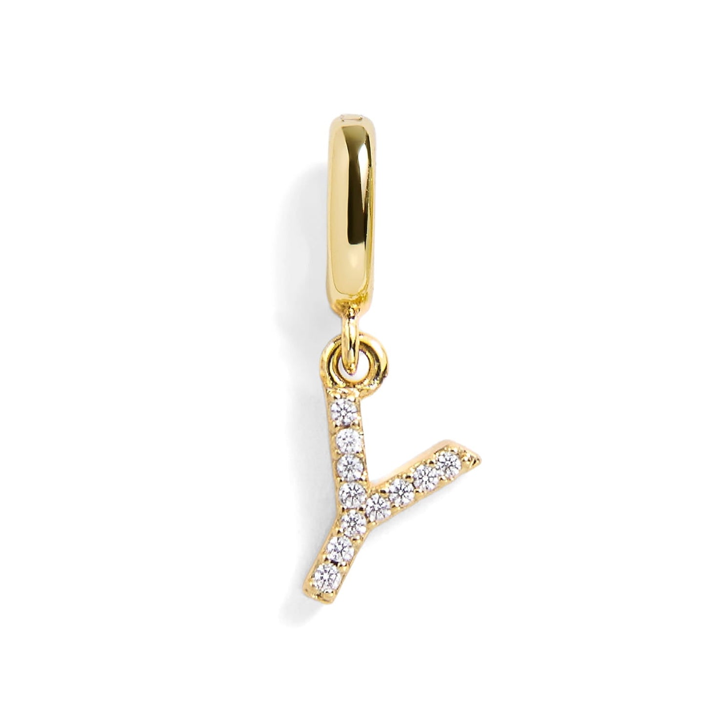 Pavé Letter Charm