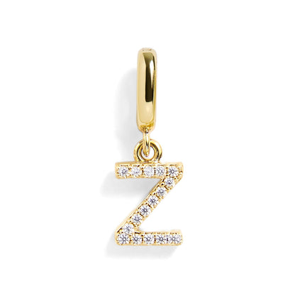 Pavé Letter Charm