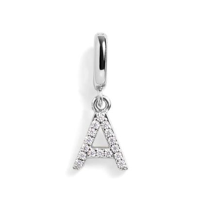 Pavé Letter Charm