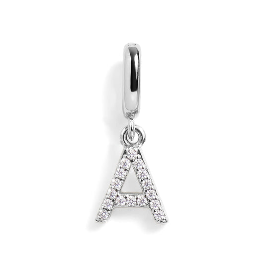Pavé Letter Charm