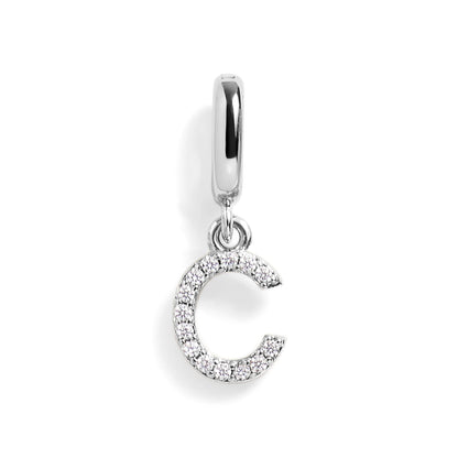 Pavé Letter Charm