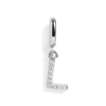 Pavé Letter Charm