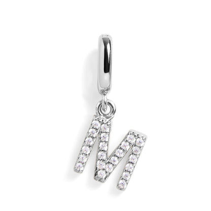 Pavé Letter Charm