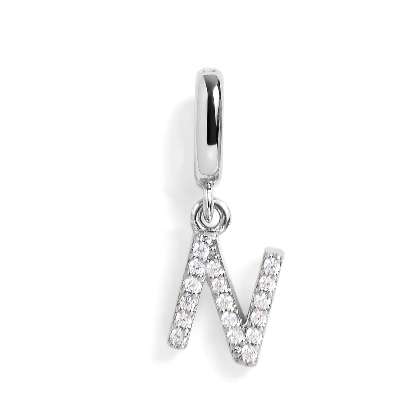 Pavé Letter Charm