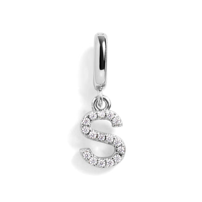 Pavé Letter Charm