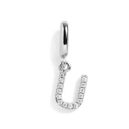 Pavé Letter Charm