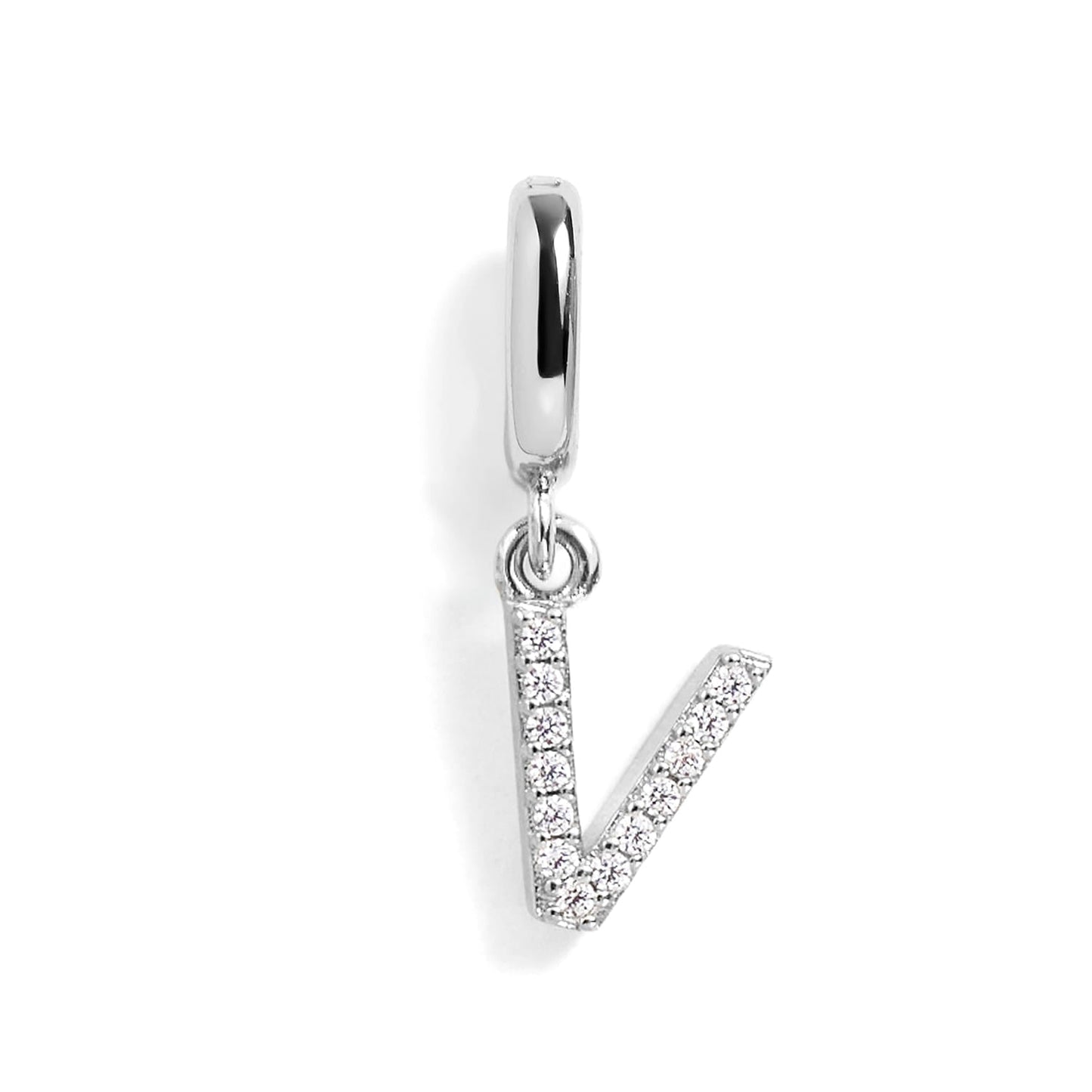 Pavé Letter Charm
