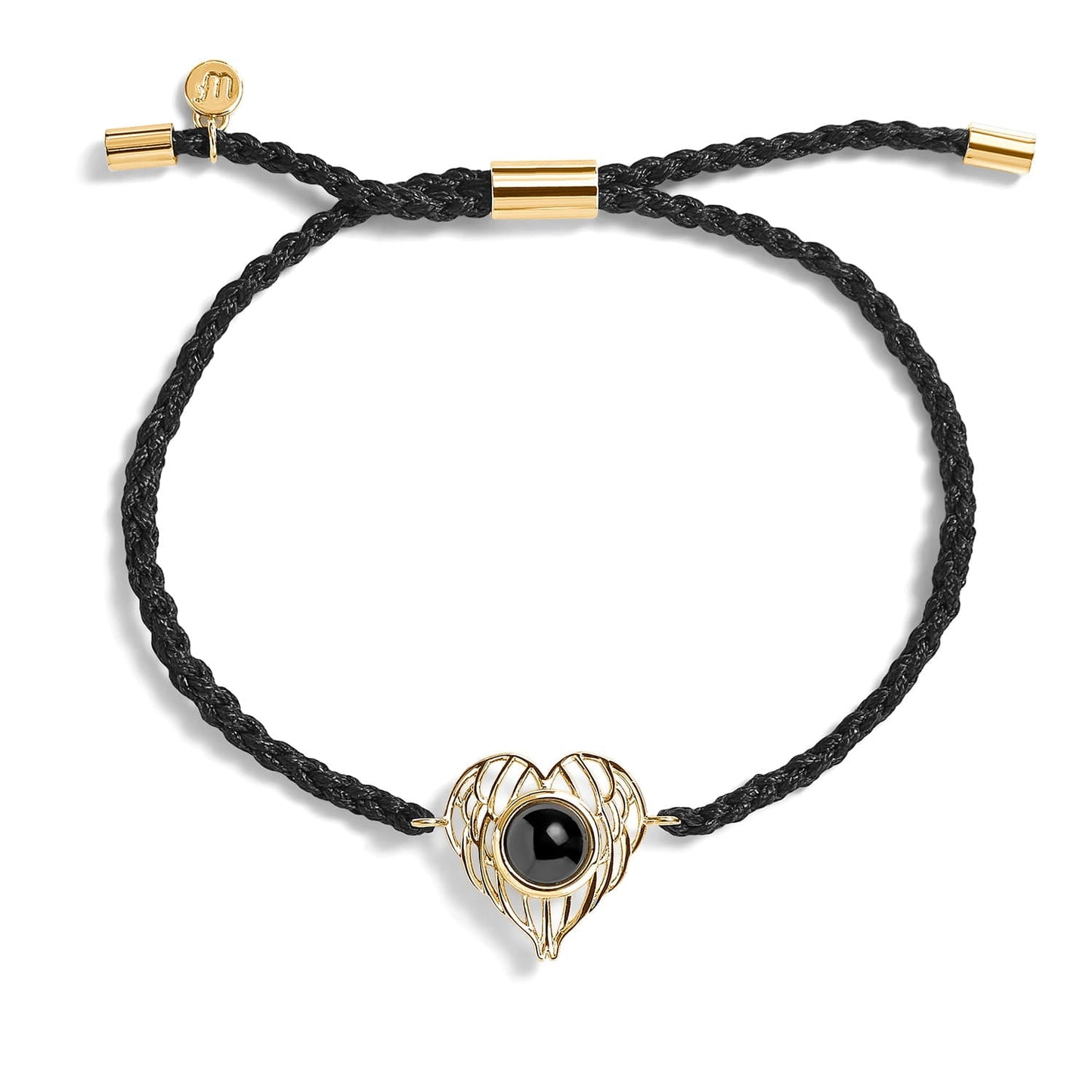 Personalized Angel Wing Photo Bracelet