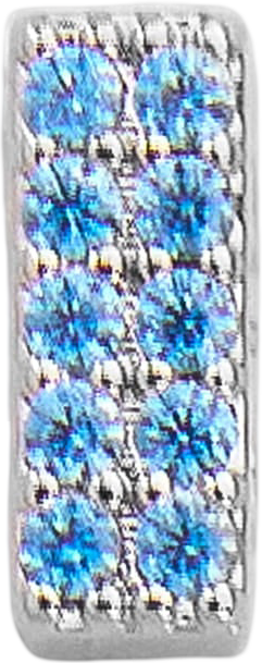Slider Block Birthstone Charm