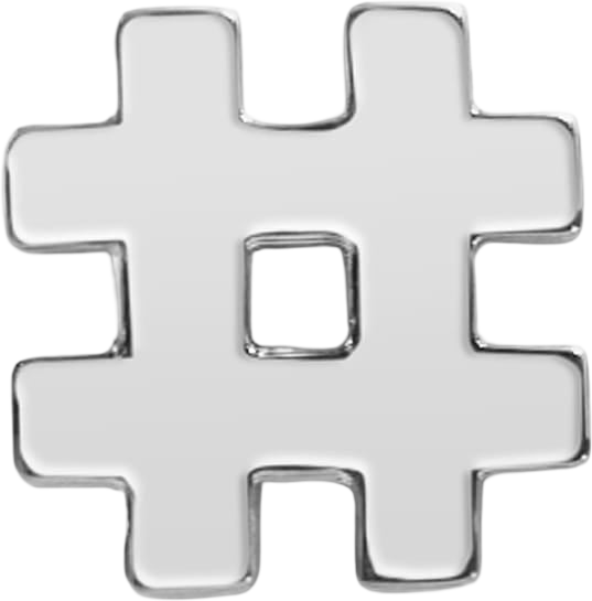 Slider Block Hashtag Charm