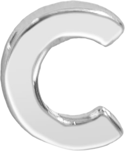 Slider Block Letter Charm