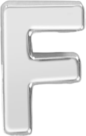 Slider Block Letter Charm