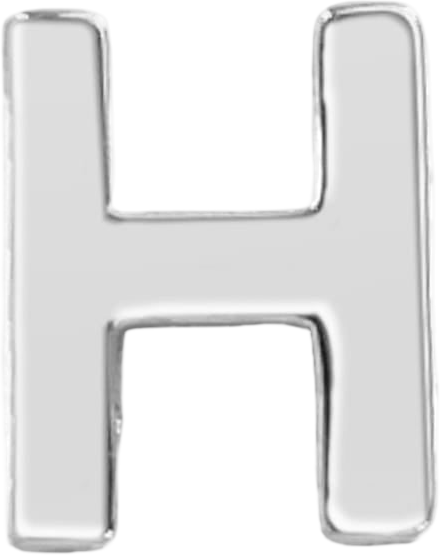Slider Block Letter Charm
