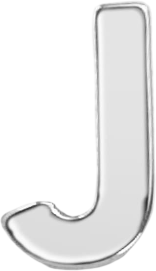 Slider Block Letter Charm