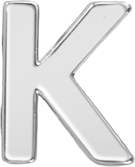 Slider Block Letter Charm