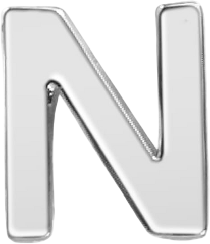 Slider Block Letter Charm