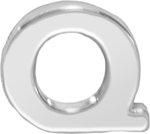 Slider Block Letter Charm
