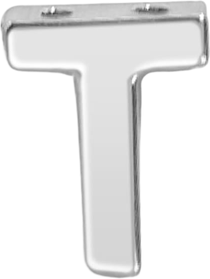 Slider Block Letter Charm
