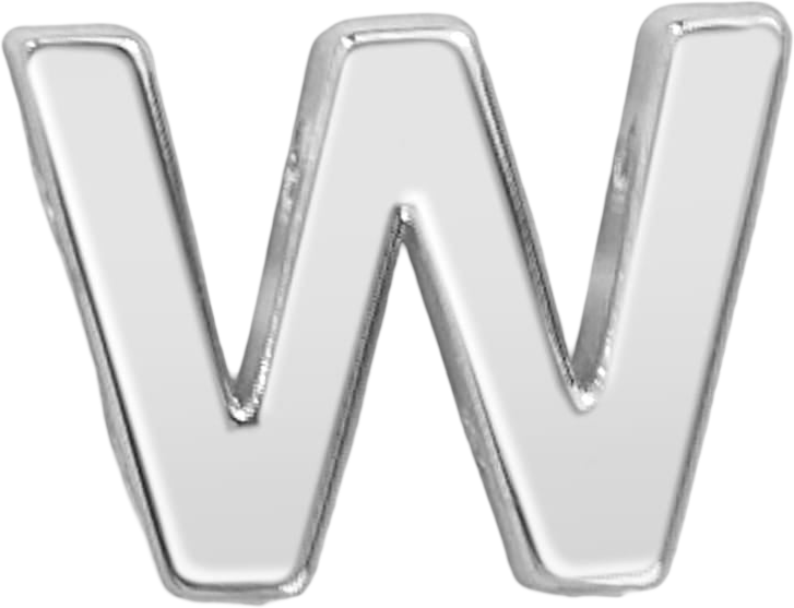 Slider Block Letter Charm