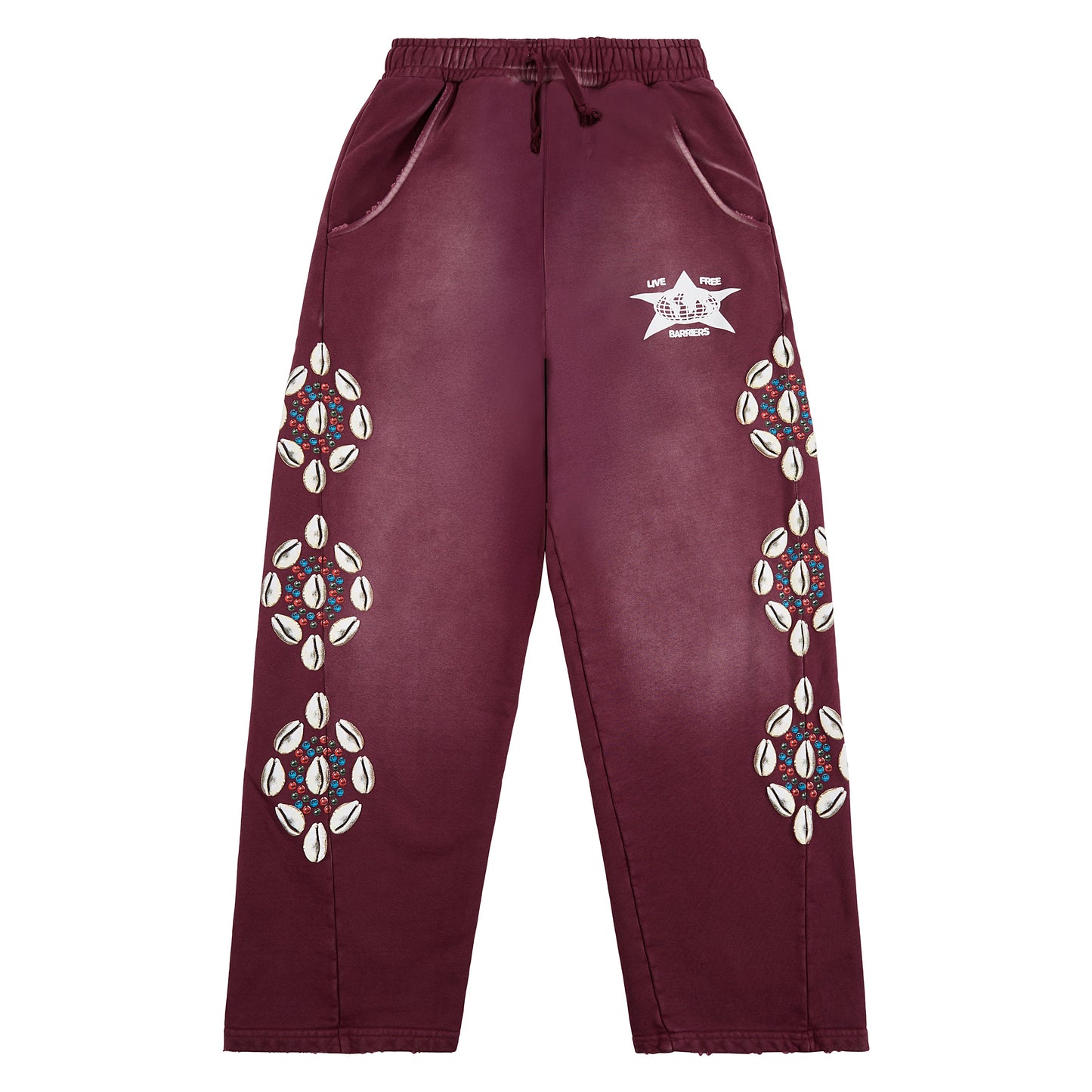 Cowrie Shell Sweatpant | Maroon