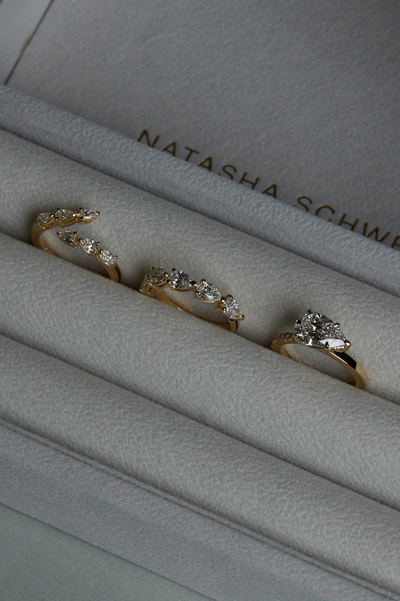 Pear Diamond Janie Wrap Ring | Yellow Gold