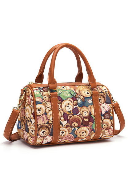 Bear Print Casual Sweet Lolita Shoulder Bag 5 Colors