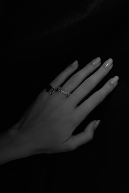 Tallows Signet Ring | Silver or White Gold