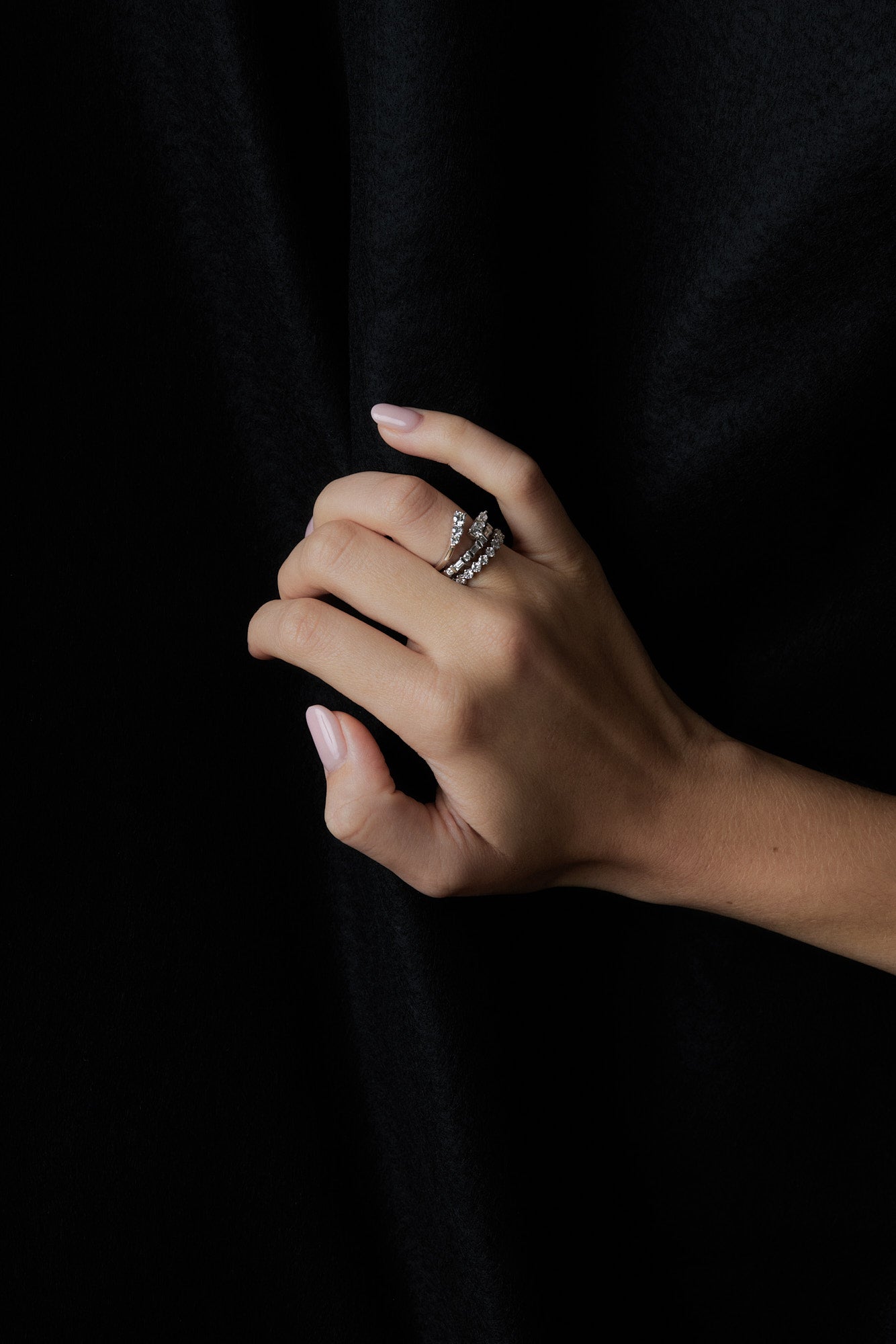 Baguette Diamond Ring | White Gold