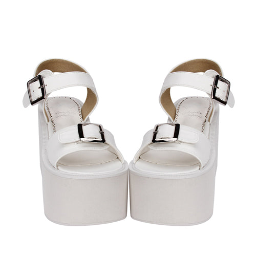 Black And White Platform Sweet Lolita Sandals