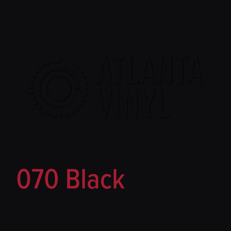 070 Gloss Black Oracal 651 Permanent Vinyl (24" Roll)