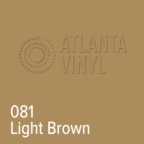 081 Light Brown  Oracal 651 Permanent Vinyl (24" Roll)