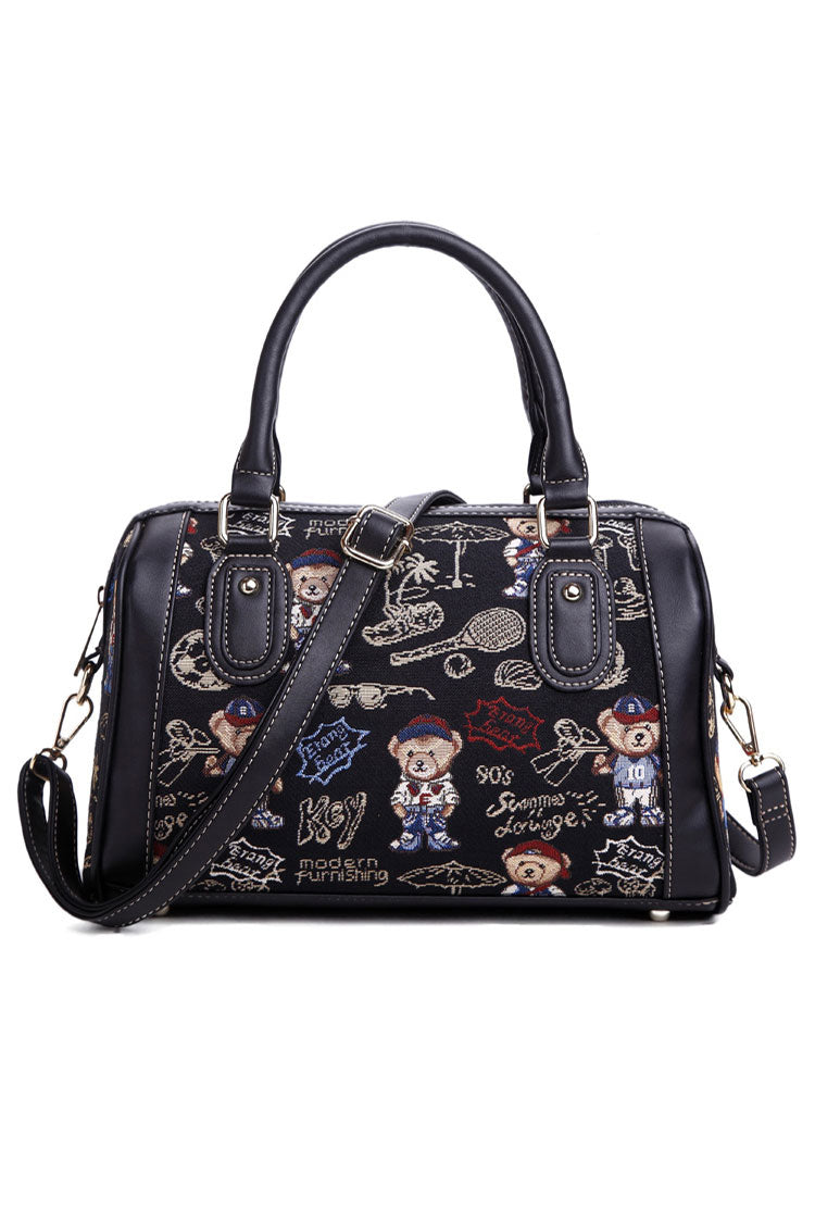 Bear Print Casual Sweet Lolita Shoulder Bag 5 Colors