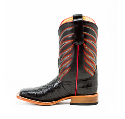 Anderson Bean Kids' Black Caiman Belly Boot